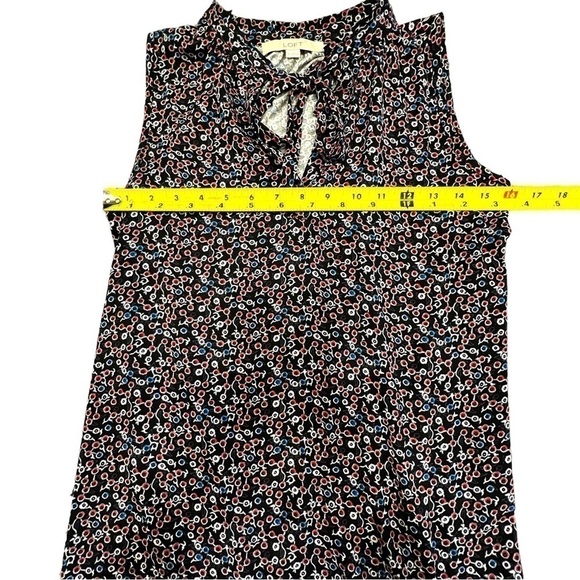 LOFT Ann Taylor Floral Tank with Tie, Size XSmall - Picture 6 of 8